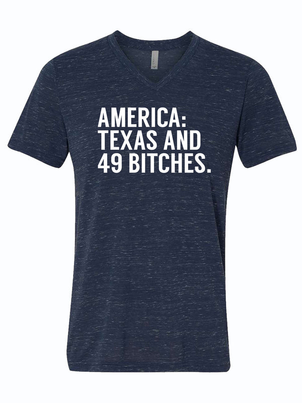 Texas and 49 Bitches V-Neck