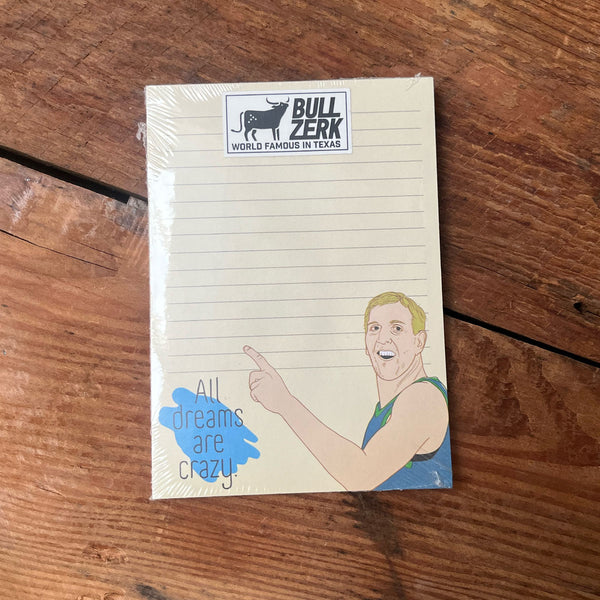 All Dreams Are Crazy Notepad