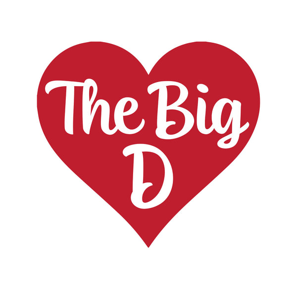 Heart the Big D Sticker