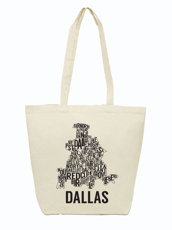 Dallas Neighborhoods Tote Bag