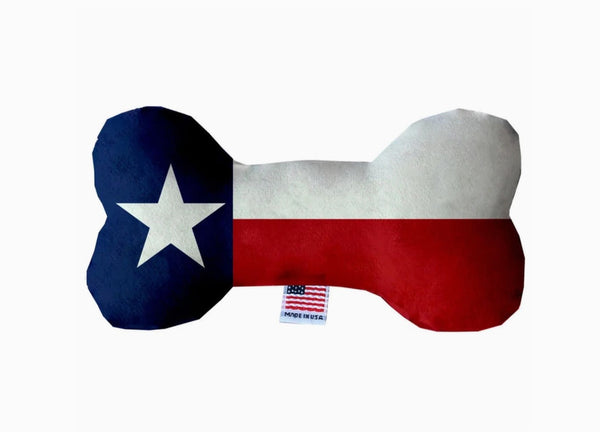 Texas Flag Bone Dog Toy