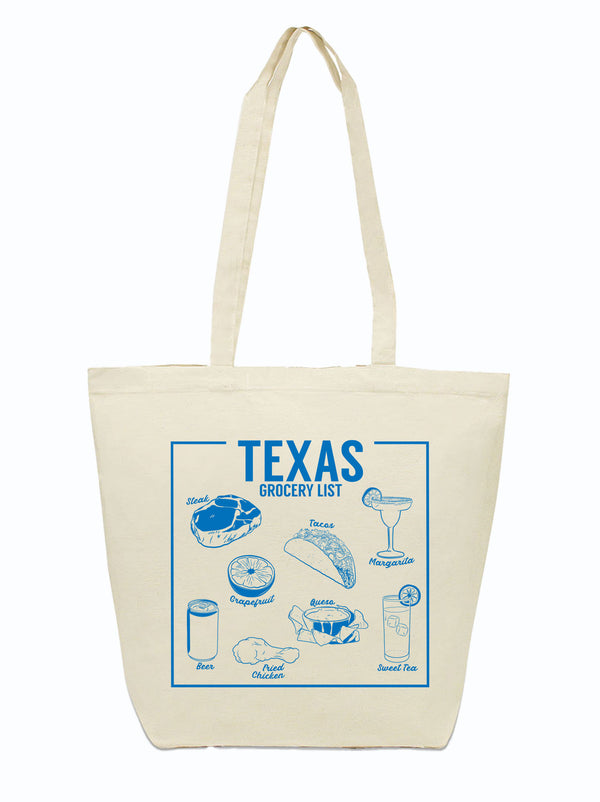 Texas Groceries Tote Bag