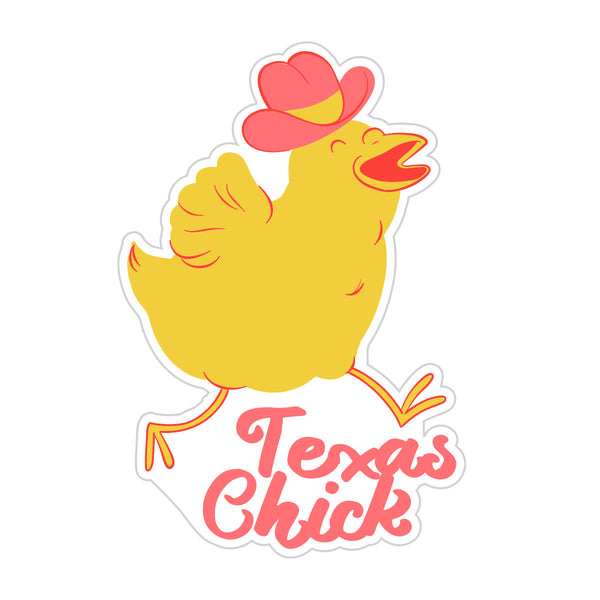 Texas Chick Sticker