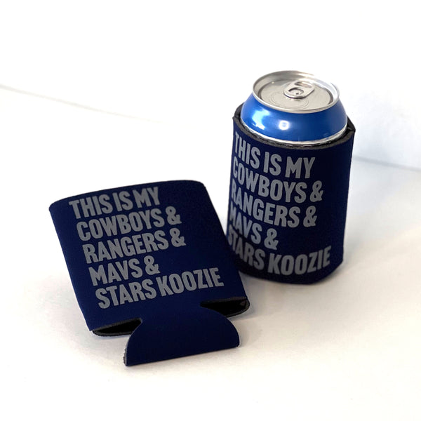 NEW Dallas Cowboys NFL star Texas BEER Koozie CAN COOLIE TailGate
