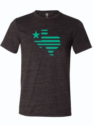 Texas Silhouette Charcoal/Teal - Bullzerk