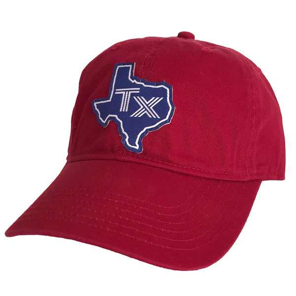 TX Silhouette Blue Patched Cotton Hat - Bullzerk