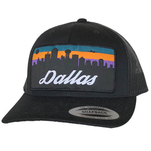 Dallas Skyline Patched Curved Bill Hat - Bullzerk