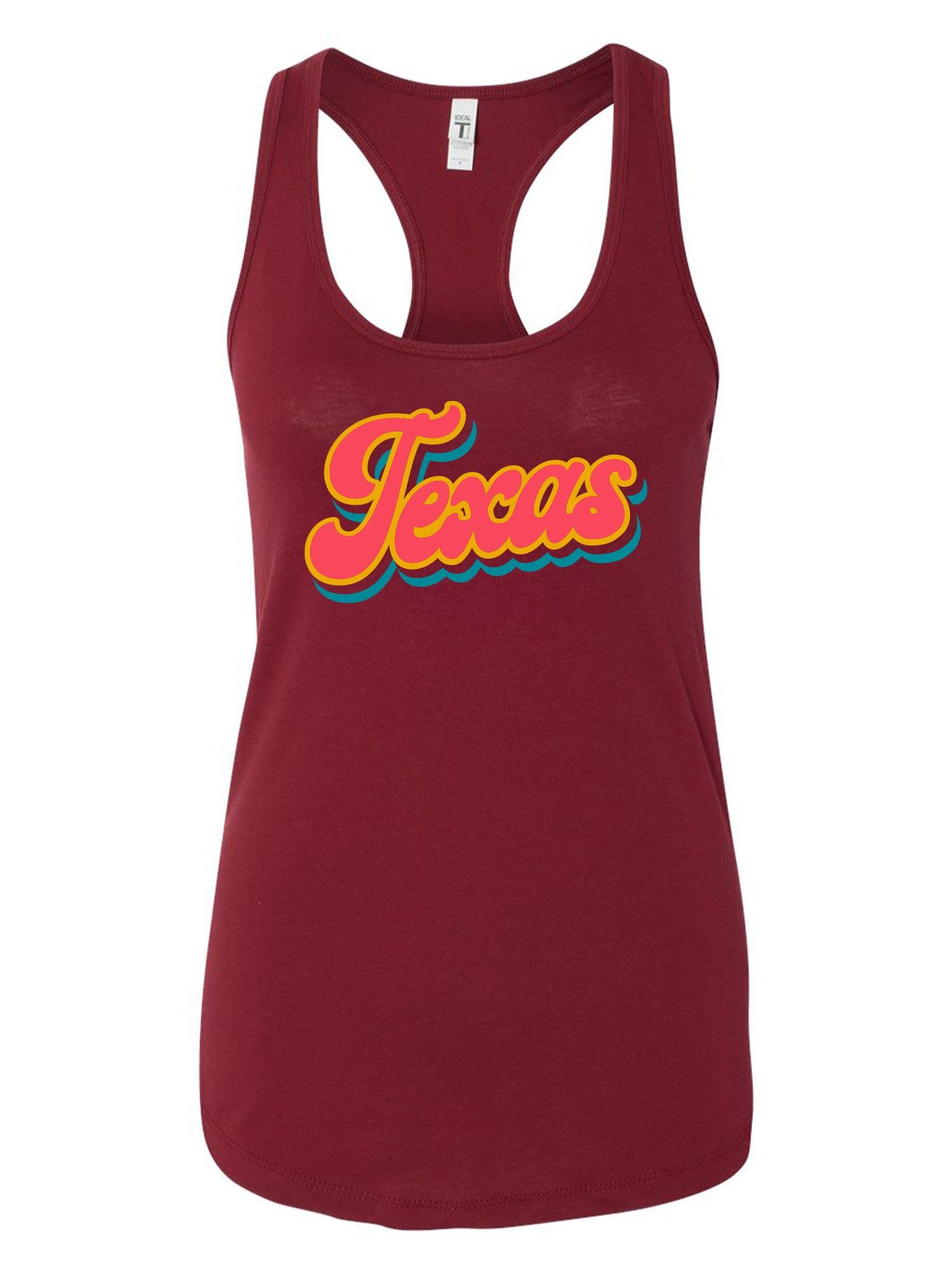 Bullzerk Women's Texas Script Muscle Tank XX-Large